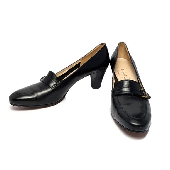 Salvatore Ferragamo Shoes - Salvatore Ferragamo Black Leather Pumps